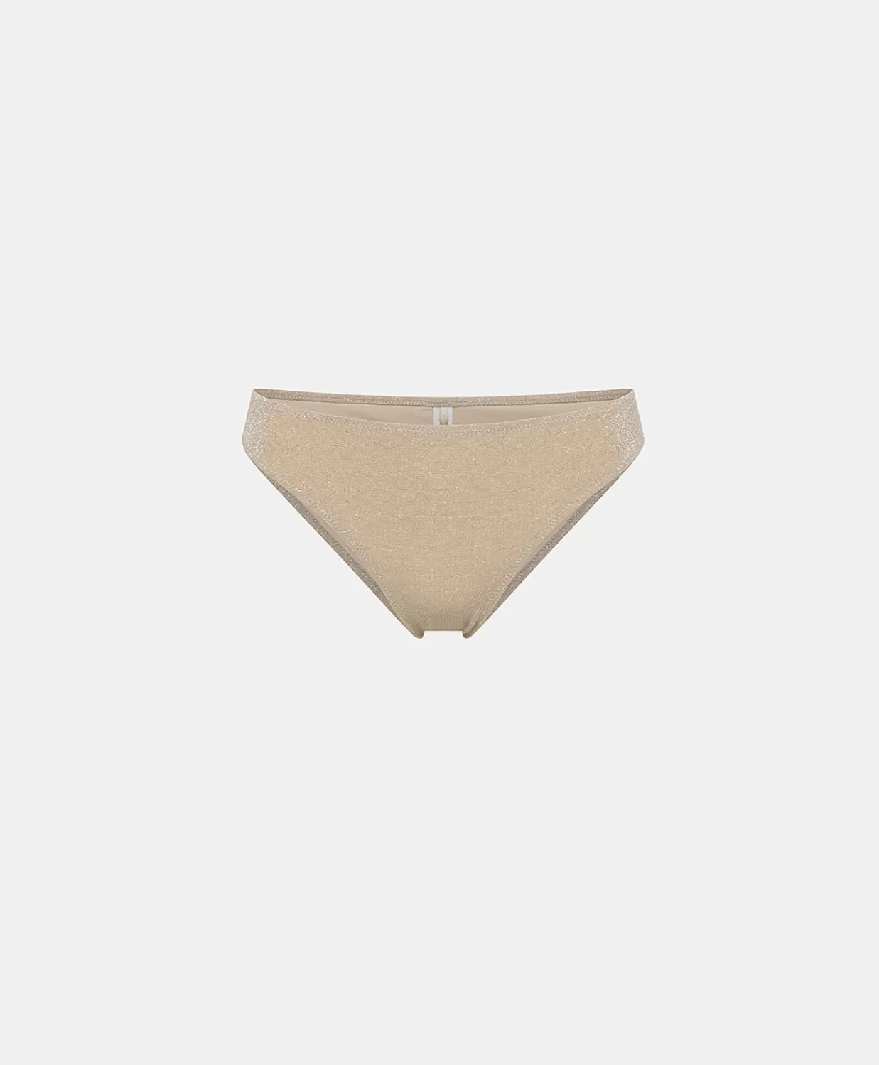 Donne Momonì Costumi Da Bagno-Costume Madi Slip In Jersey Lurex - Sabbia