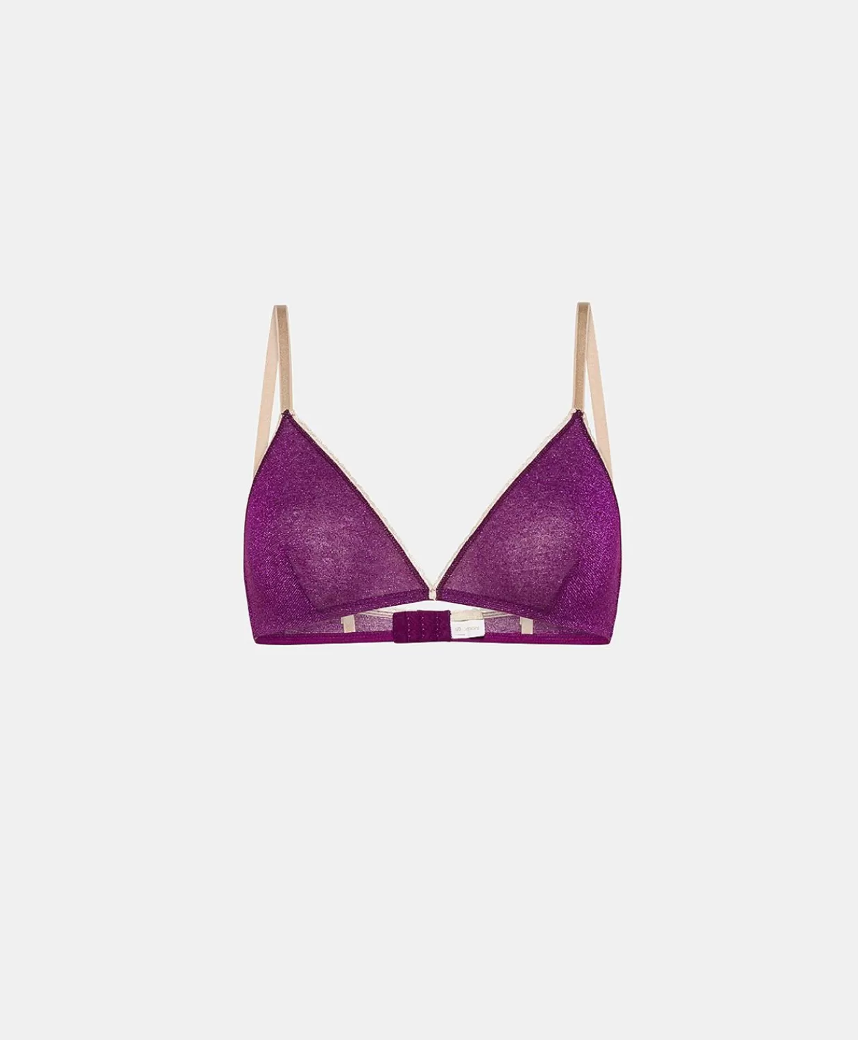 Donne Momonì Reggiseni-Reggiseno Amethist In Jersey Lurex - Ciclamino