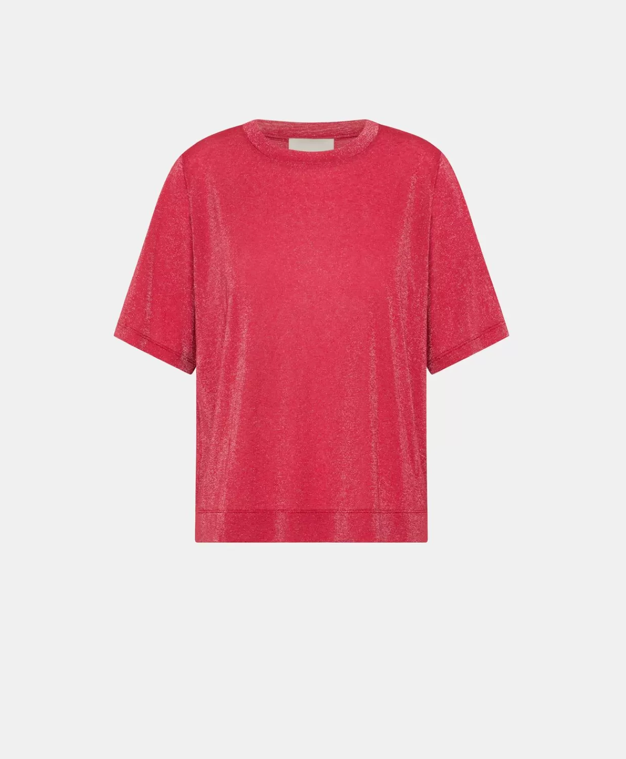 Donne Momonì T-Shirts E Top-Thirt Iora In Jersey Lurex - Magenta